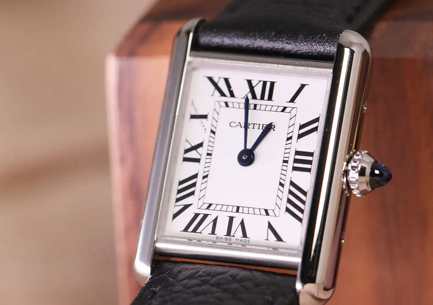 cartier tank steel